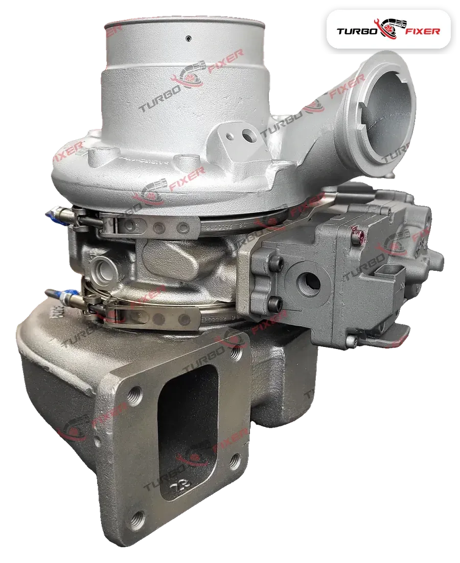 Regenerated Holset HE400VG variable-geometry turbocharger for DAF MX engines — bearing rebuild and dynamic balancing