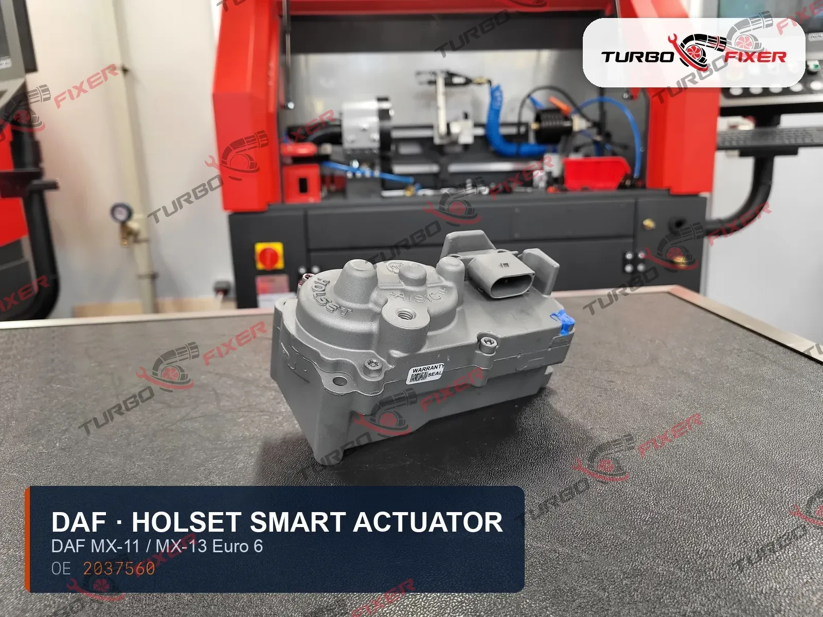 Regenerated DAF / Holset electronic VGT smart actuator for DAF MX-11/MX-13 Euro 6 — OE 2037560.